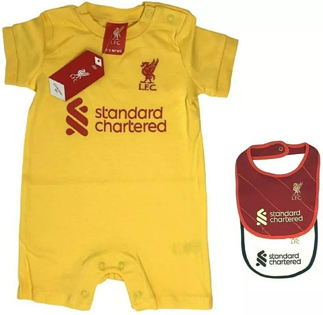 Liverpool FC Troisième Kit Bébé Football Landau Bébés Barboteuse Body Jeu Lfc