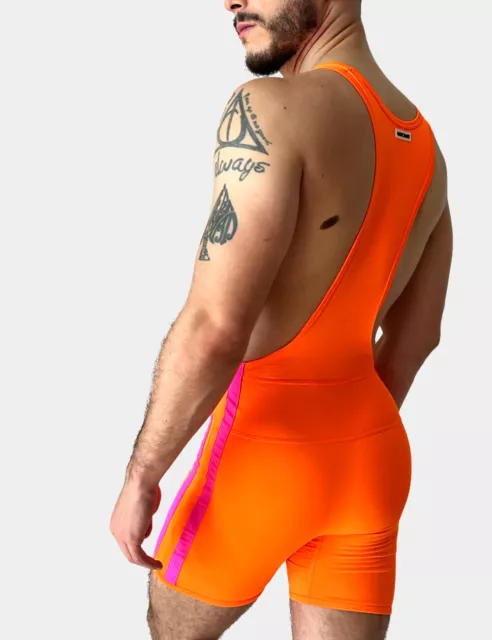 Barcode Berlin Neon Singlet Roman Neon Orange S L XL Men's Jersey 92261/533 Gay