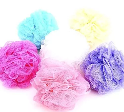 6No. Esponjas de baño redondas Loofah para mujeres, hombres y bebés - Suave... 2