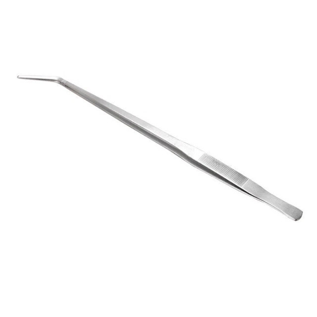 Pinzette per acquario 38 cm/48 cm, pinzette lunghe piante curve diritte acciaio inox