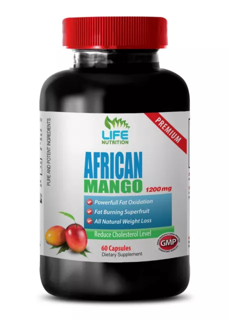 Metabolism Booster - African Mango 1200mg - natural fat loss 1 Bottle 60 Caps