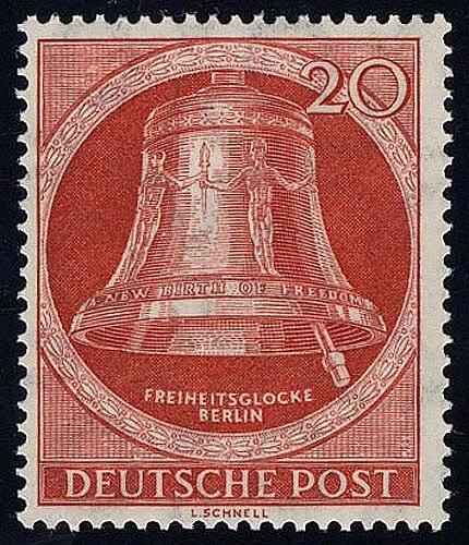 84 Glocke II (Klöppel rechts) 20 Pf ** postfrisch