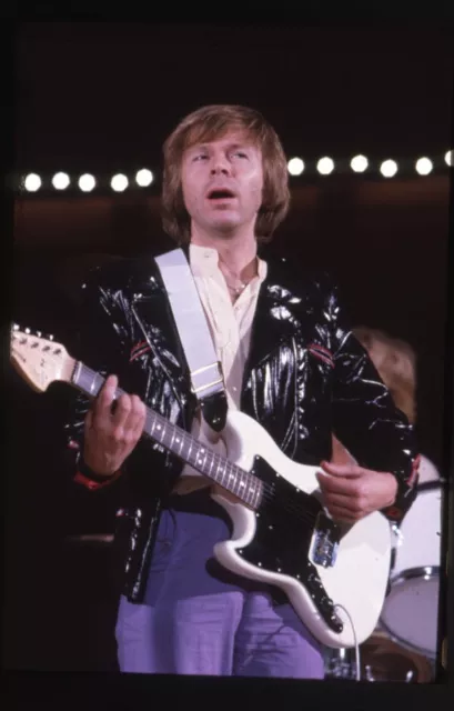 ABBA Bjorn Ulvaeus Pop Star playing guitar in concert Original 35mm Transparency