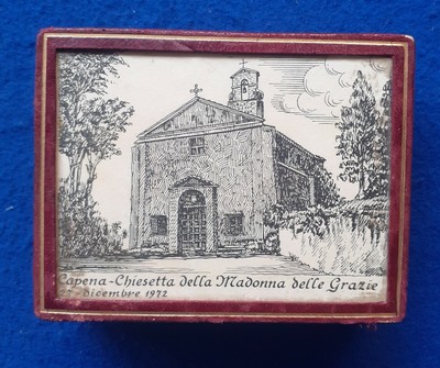 Portapillole/Rotonda/Modello Leony/Cristiano/Madonna col Bambino 