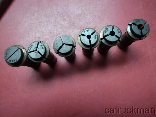 6 ea. Southwick & Meister AE4402 Collets for Tornos Screw Machines