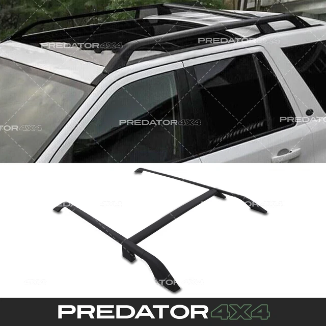 FULL LENGTH ROOF Rack Extended Cross Bar Rails For Land Rover