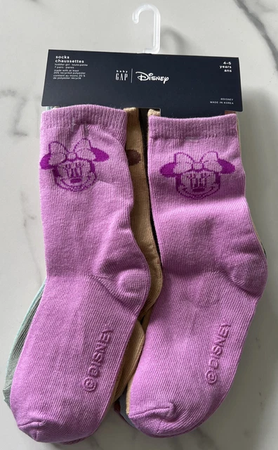 Baby Gap Bambine Disney Minnie Mouse 7 paia calzini 4-5 anni NUOVI