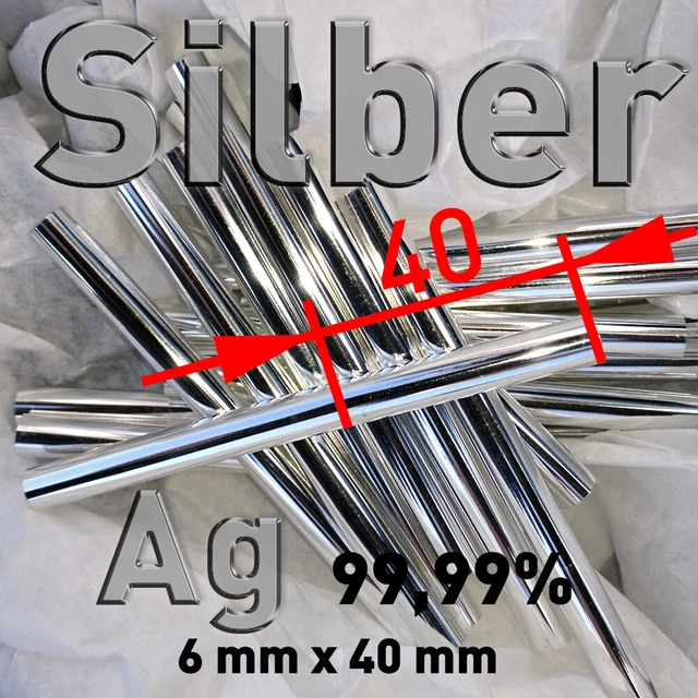 1 Paar Edelstahl-Stab-Anoden V4A AISI 316 | 8x100 Mm, Für Galvanik, Elektrolyse, Experimente