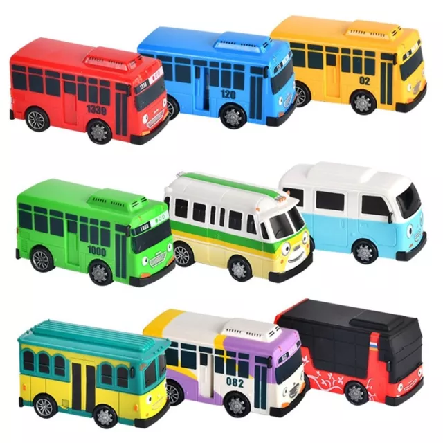 9 PièCes  Bus Jouet Voiture, Voitures  à Tirer, ModèLe de Voiture pou9819