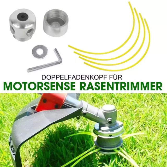1 Pack Aluminum Grass Trimmer Head With 4 Lines Brush Cutter Head Lawn Mowe N3W5