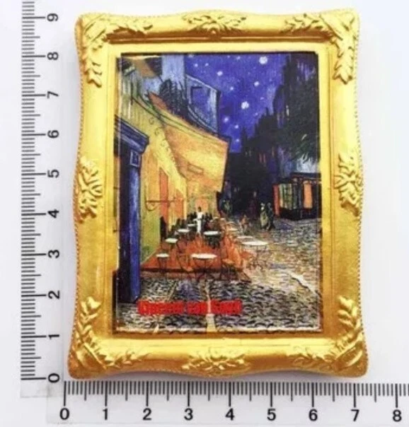 Terrazza del caffè la sera di Van Gogh, magnete 7*9 cm