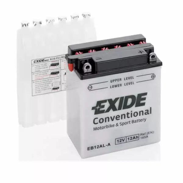 Batterie Moto Exide EB12AL-A 12AH YB12AL-A Aprilia BMW Honda Malaguti Yamaha