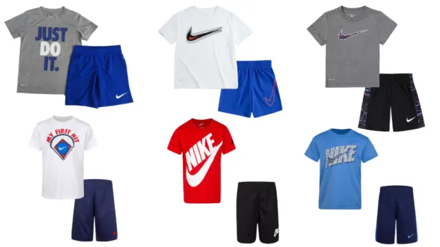 New Nike Little Boy's T-Shirt & Shorts Set Pick Size & Color
