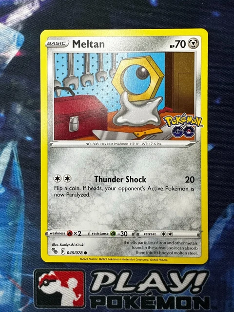 Meltan 045/078 Non Holo Common Pokemon Go Pokemon TCG Card NM + Cardsaver