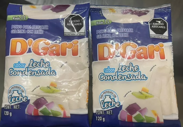 4 PAQUETE DE 4 GARI GELATINA POSTRE LECHE CONDENSADA/GELATINA DE LECHE CONDENSADA 120g