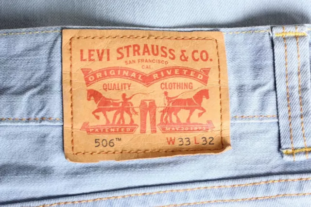 LEVI'S 506 Comfort Jeans dritti da uomo Taglia W33 L32 DZ4534