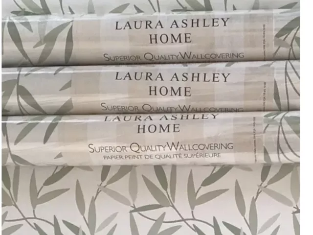 Laura Ashley Wallpaper  WILLOW Hedgegrow Green PPR Same Batch Rolls