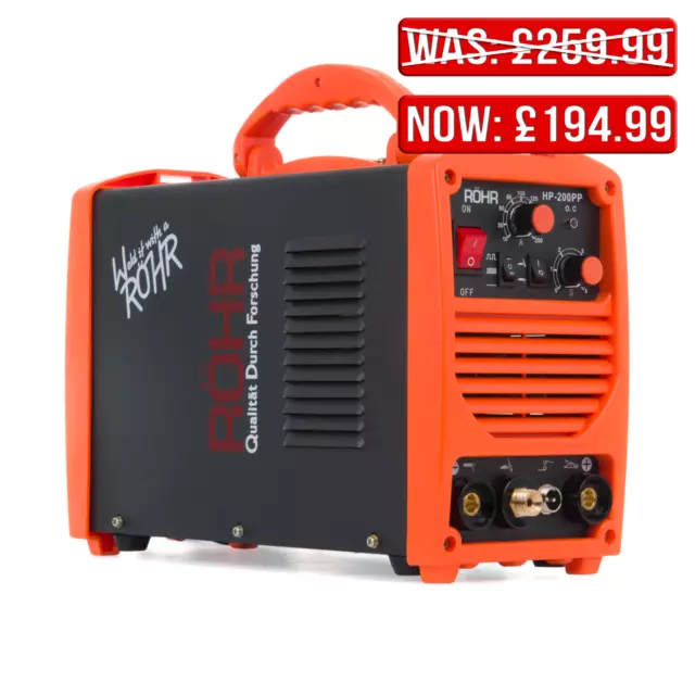 TIG ARC Welder Inverter MOSFET MMA 240V / 200 amp, DC Portable Machine - ROHR 02