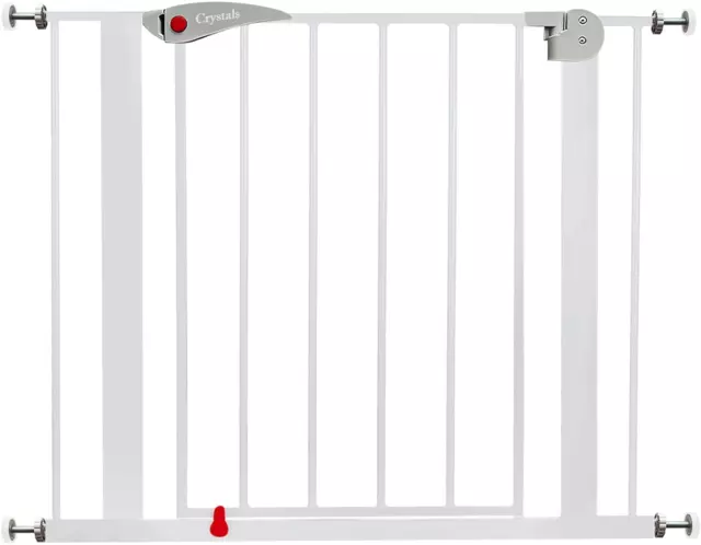 Baby Gate for Doors and Stairs, 10 Cm Extension, Stair Gate Pressure Fit - No Sc