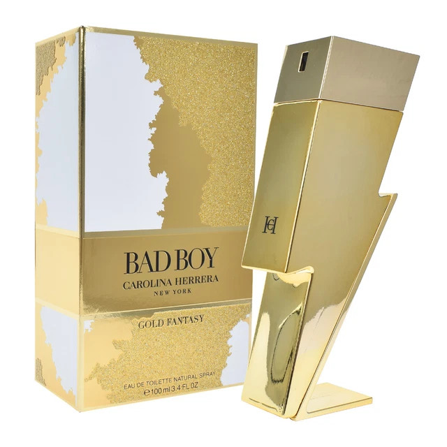 Carolina Herrera Bad Boy Gold Fantay eau de toilette 100 ml XL hombre fragancia spray