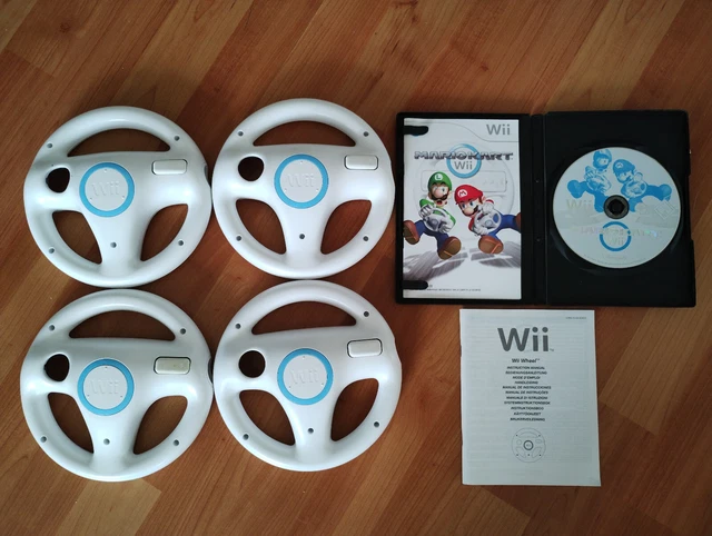 Lot De 3 Volants Pour Wii - Non Officiels - Couleur Bleu
