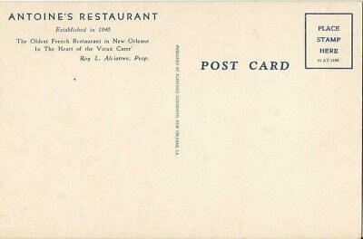 Postcard: New Orleans Antoine's French Restaurant, 713 St Louis St. (Est. 1840) 2