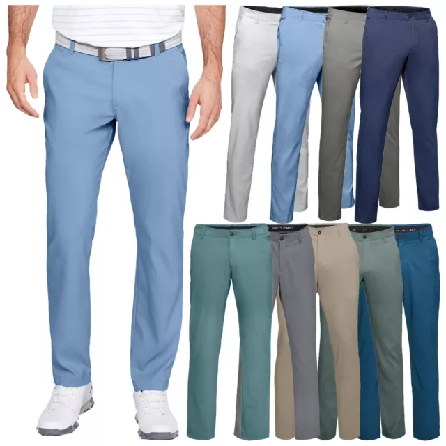 Under Armour Mens Showdown Tapered Leg Trousers UA Golf Flat Front Pants