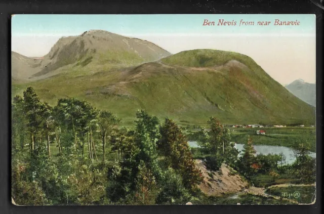 pk74790:Postcard-Vintage View of Ben Nevis from near Banavie,Scotland,UK