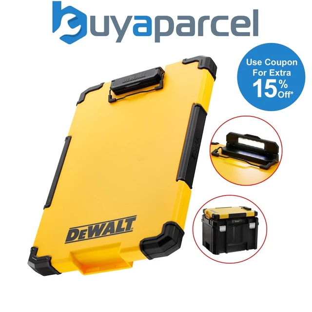 DEWALT DWST827321 TSTAK Clipboard Organiser LED Light Internal Pouch