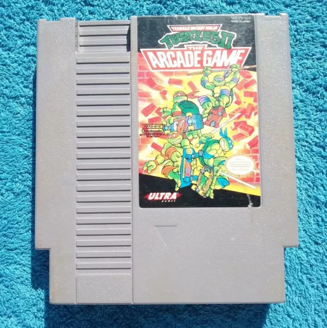 Teenage Mutant Ninja Turtles II, The Arcade Game, NTSC USA Great Condition