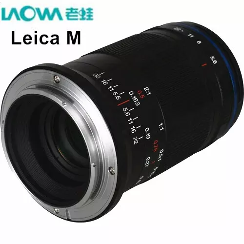 Laowa 85mm F5.6 Manual Full Frame 2x Macro APO Lens for Leica M-Mount Camera