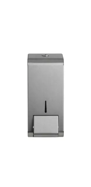 Steel Liquid & Hand Soap Dispenser Wall Mounted Lockable Commercial 900ml