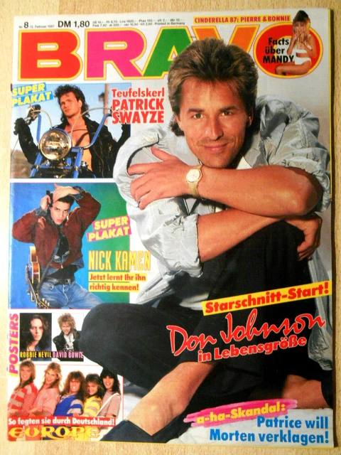 Bravo 08/1987 Komplett - Europe, A-HA, Iggy Pop, Nena  - TOP