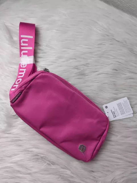LULULEMON EVERYWHERE BELT Bag 1L Sonic Pink Wordmark NWT $211.45 PicClick  AU