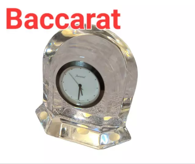 Baccarat Vega Clock Crystal Glass
