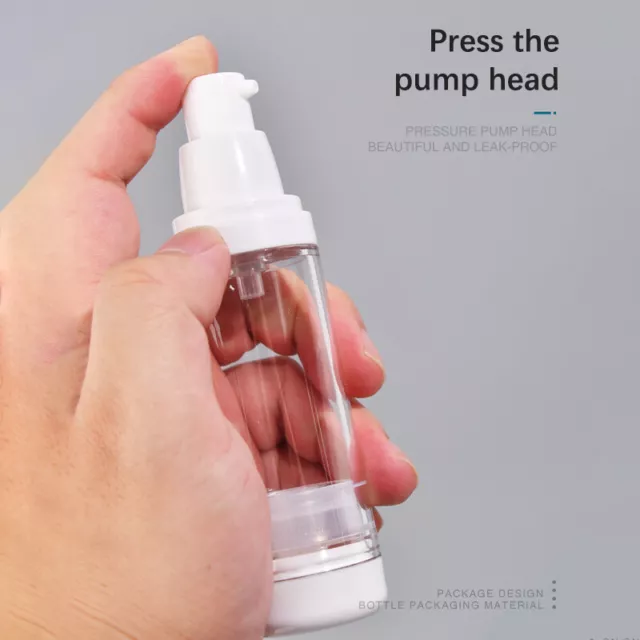 15ml 30ml 100ml Vacuum Spray Lotion Bottle Travel Cosmetic Container Lotion Pump