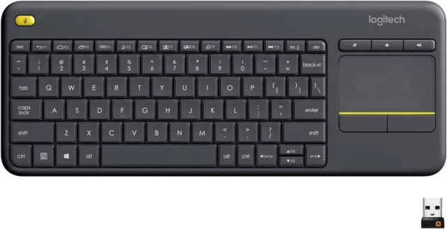 Logitech Wireless Touch Keyboard K400 Plus tastiera RF Wireless QWERTY Italiano