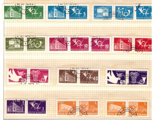 RUMANIEN. Gestempelt Briefmarken. Sehr Gut Qualitat
