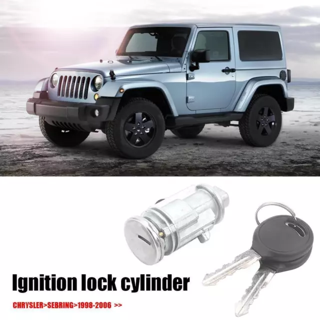 Car Ignition Lock Cylinder Switch + 2 Keys for Chrysler Dodge Jeep Cherokee #F