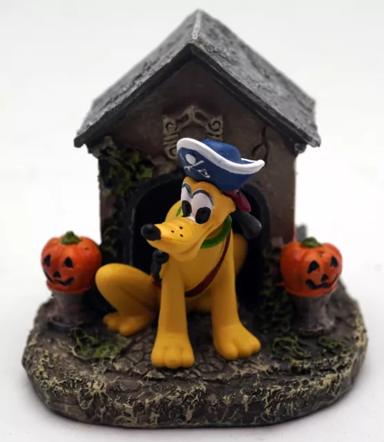 Disney Halloween Village Set-Haunted House Pluto's Doghouse Figurine 2 3/4"