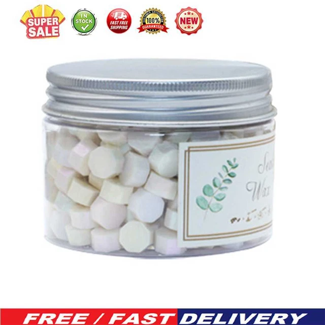 200 piezas sello de pintura fuego perla partículas de cera cuentas de cera para sobre (púrpura)