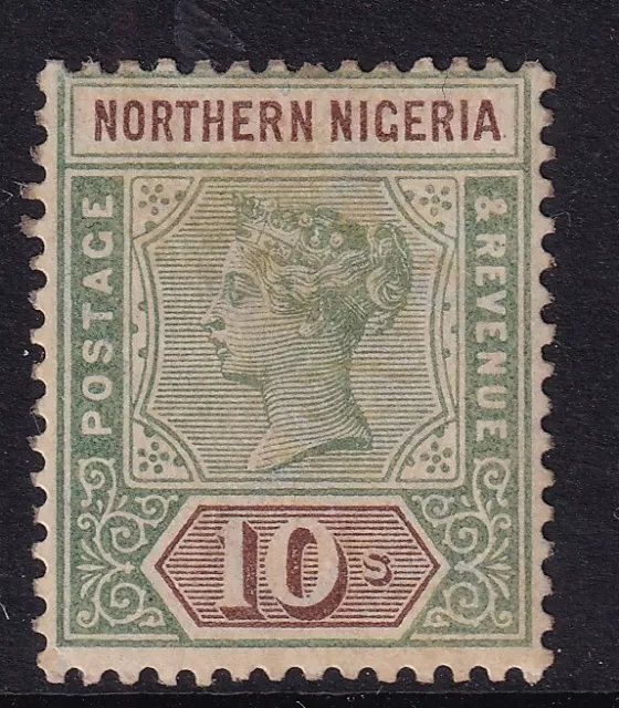 Northern Nigeria 1900 10s Green & Brown  SG9  Mtd Mint