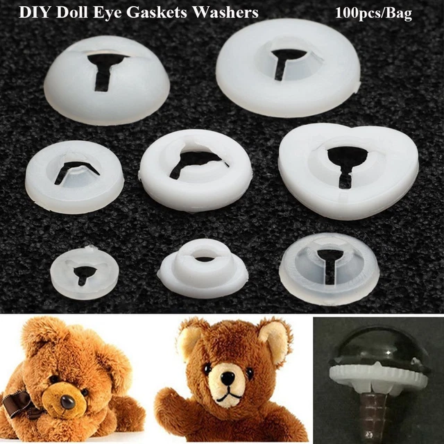 Plastic Safety Eyes Round Gaskets Washers Doll Animal Toys Doll Nose Washers