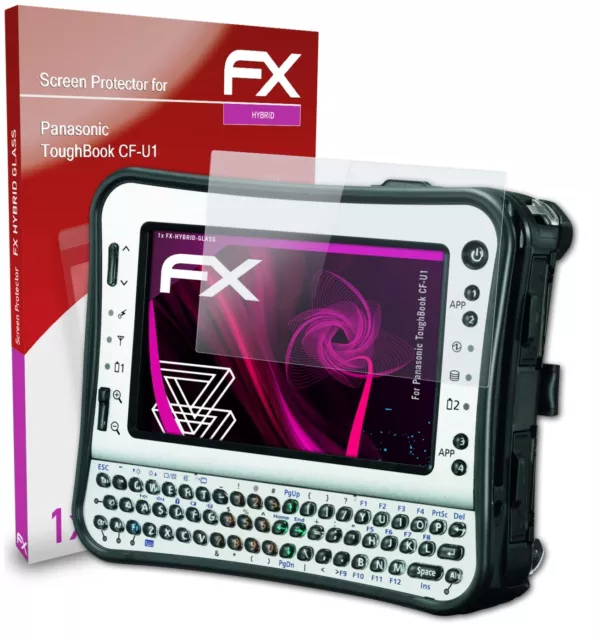 atFoliX Verre film protecteur pour Panasonic ToughBook CF-U1 9H Hybride-Verre