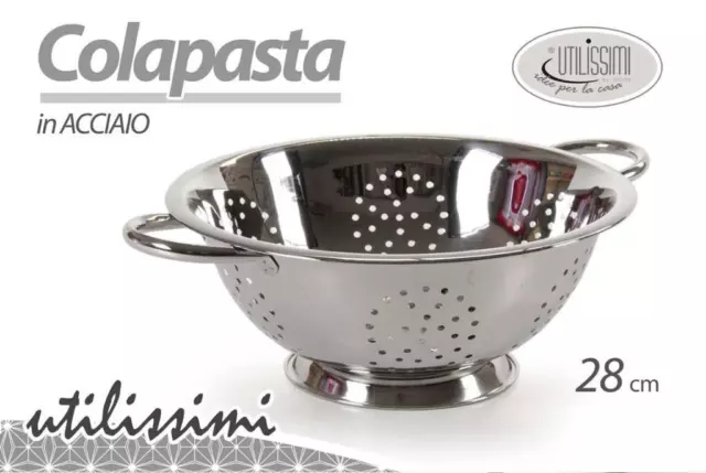 Colapasta Scolapasta in Acciaio Inox 28 cm