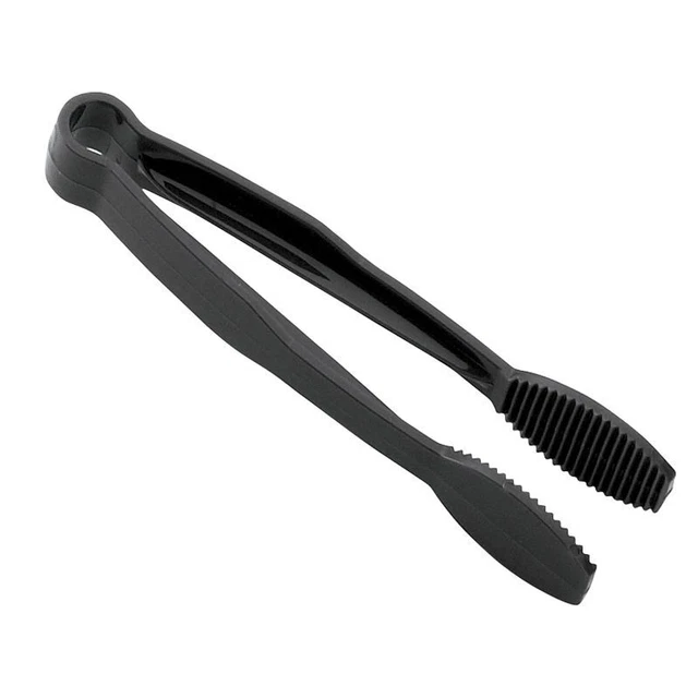 Cambro TG6110 Lugano Black Flat Grip 6" Tongs