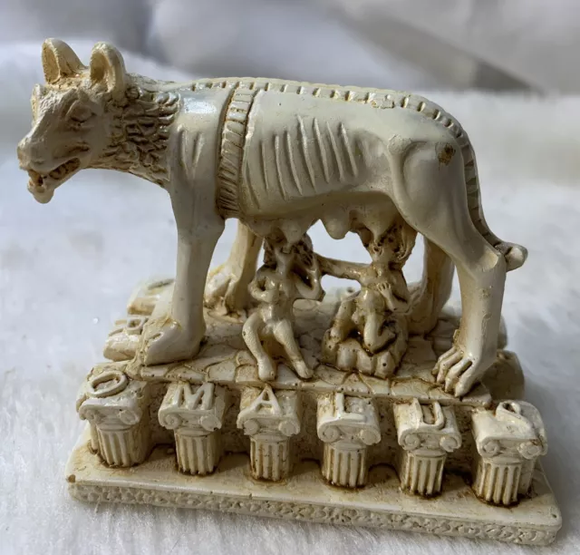 Vintage Lupa Capitolina I.a.t. She Wolf, Remus, Romulus Figurine