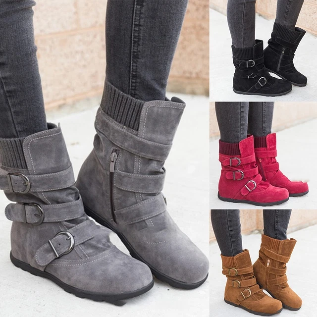Bottes d'extérieur femmes flambant neuves chaussures femmes daim chaud hiver fe