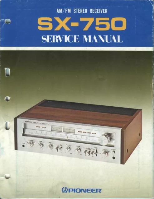 Service Manual-Anleitung für Pioneer SX-750