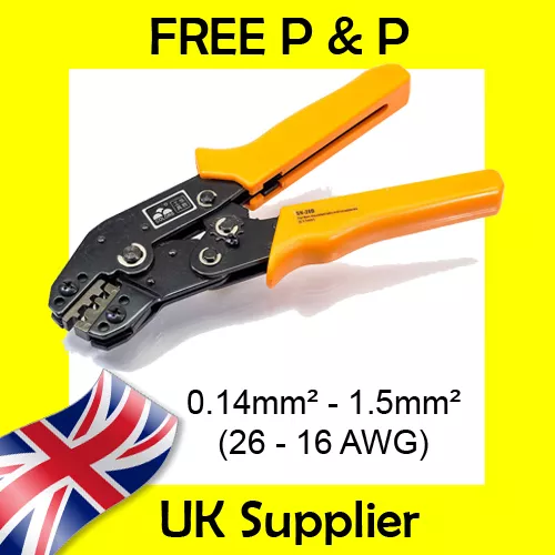 0.14-1.5mm2 Econoseal, Superseal Tyco Terminal Cable Crimp Tool PREMIUM Ratchet